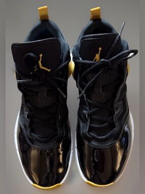 Jordan Stay Loyal 3 Black Yellow Ochre White Men's Size 10 Sneaker FB1396-071